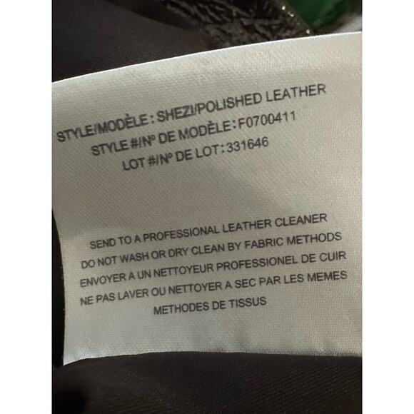 THEORY Shezi Polished Moto Lambskin Leather Jacket Brown - Sz XS - Picture 8 of 9